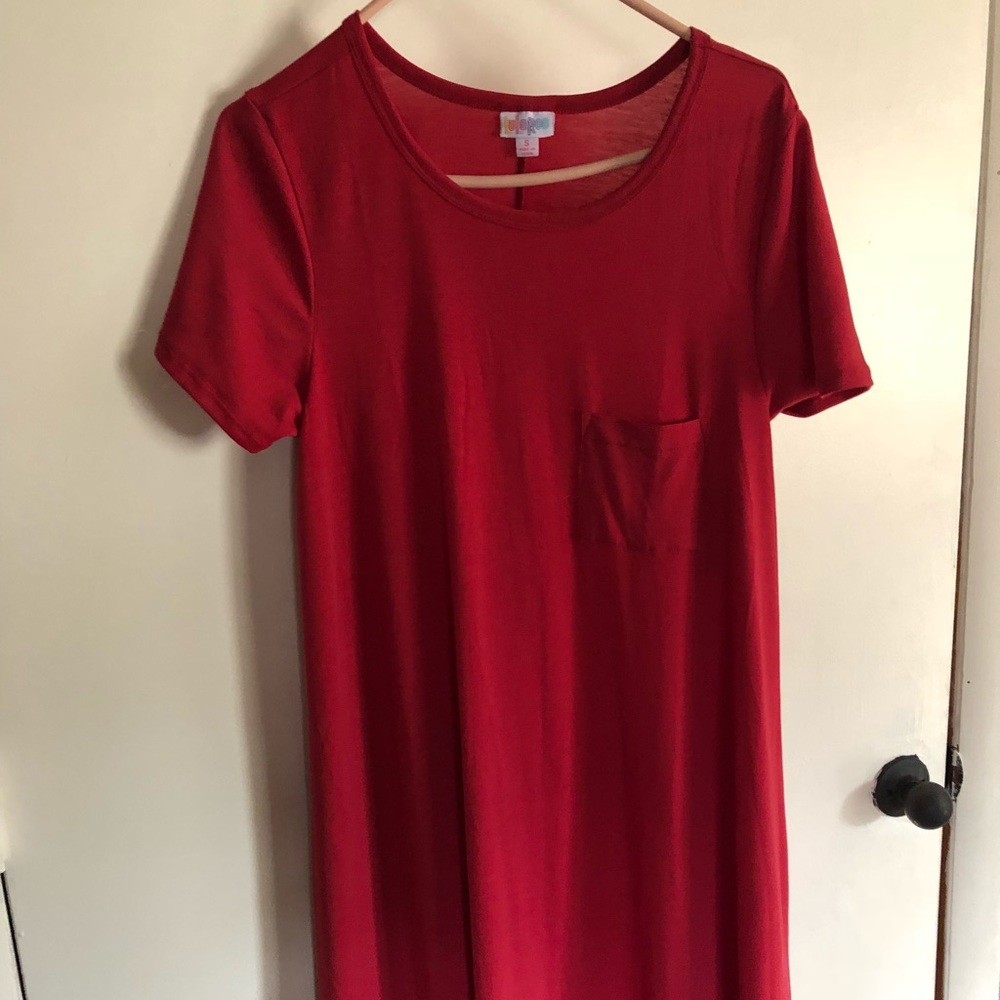 Lularoe red Carly nwot